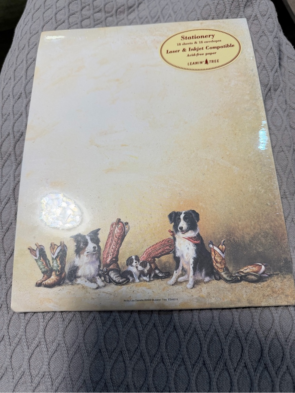 Border Collie Ranch style Stationery - Pack of Paper & Envelopes